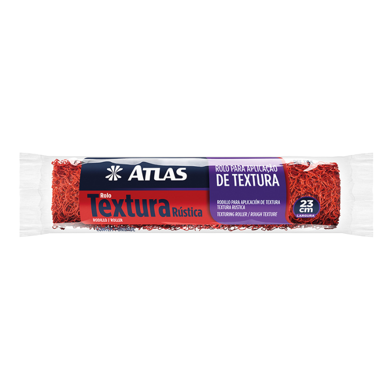 Rolo De Textura Rústica 23cm Atlas